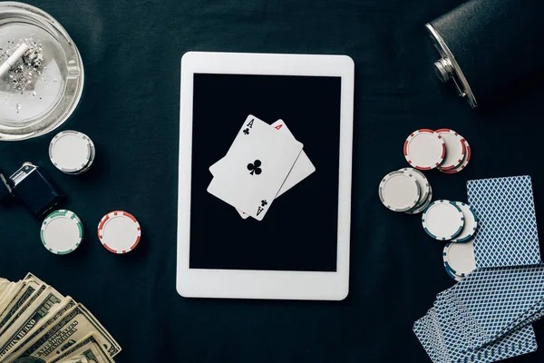 Live dealer studio table and account balance view